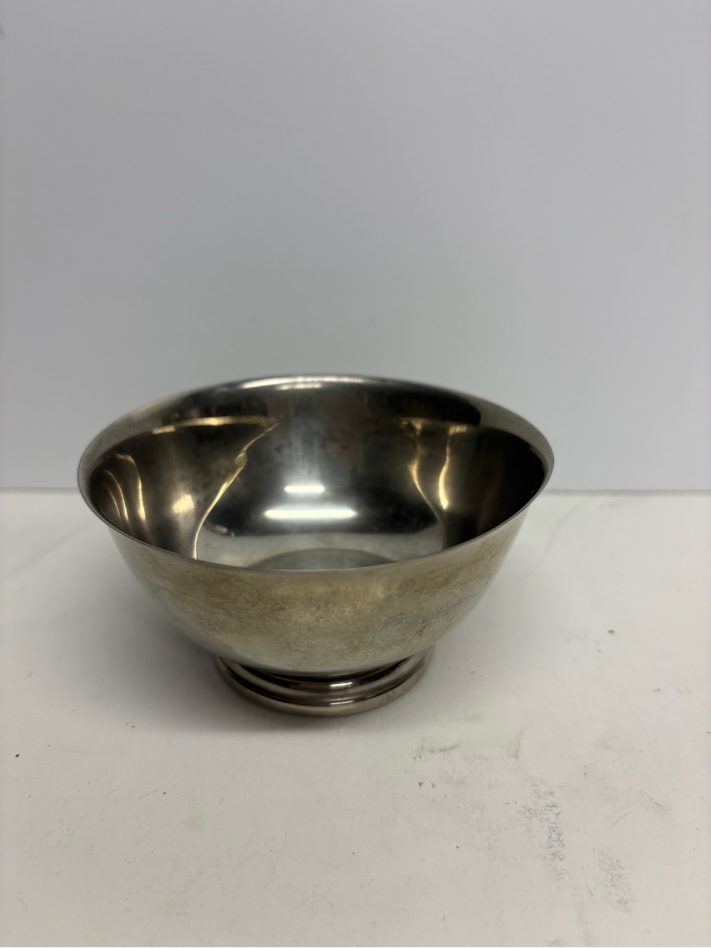 Vintage Oneida silver plate footed bowl Paul Revere Reproduction